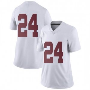 NCAA Women's Alabama Crimson Tide #24 Clark Griffin Stitched College Nike Authentic No Name White Football Jersey IE17P17FU